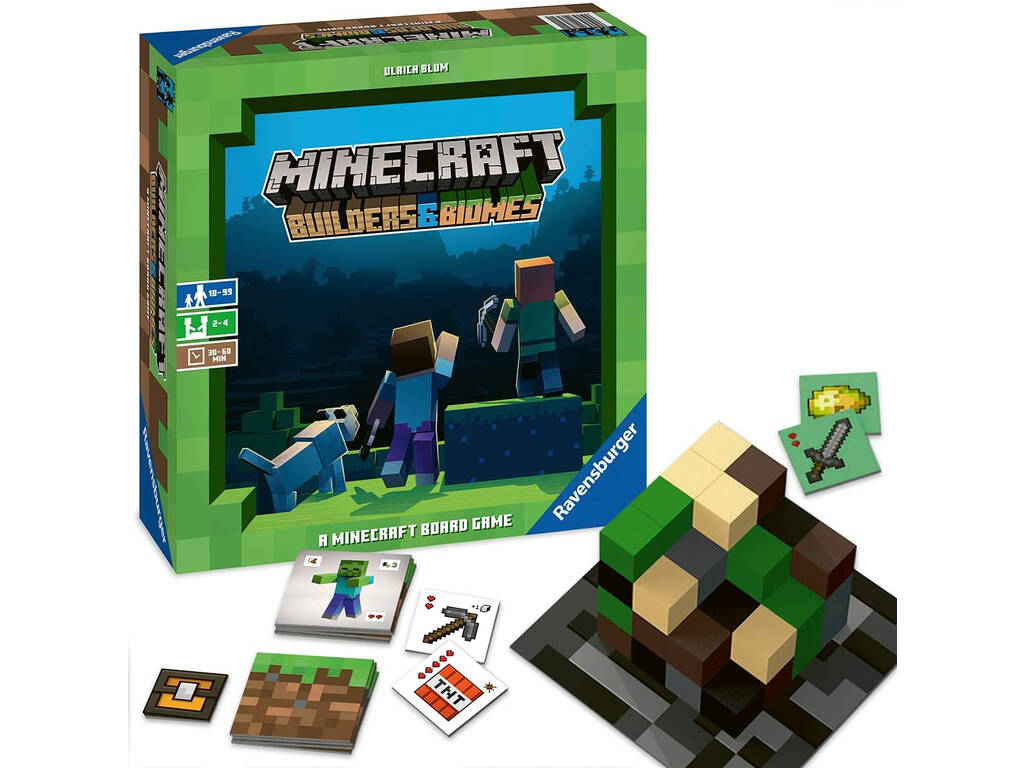Minecraft Jeu de Société Builders & Biomes Ravensburger 26132