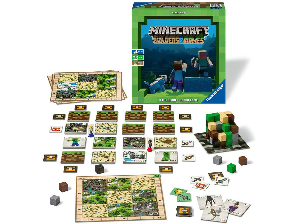 Minecraft Jeu de Société Builders & Biomes Ravensburger 26132