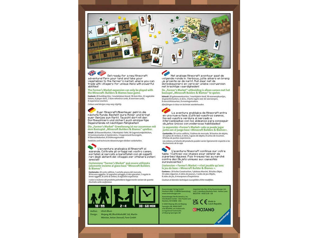 Minecraft Farmer's Market Expansion Jeu de Plateau Ravensburger 26869