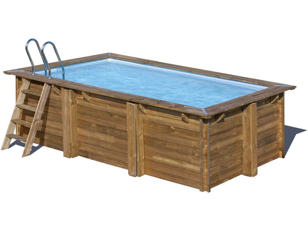 Piscina rettangolare in legno Marbella 2 420 x 270 x 117 cm Gre 7900962