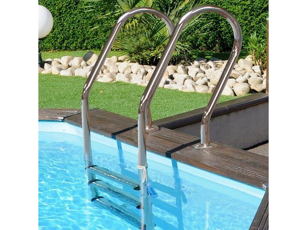 Piscina ovale in legno Canelle 2 535x335x117 cm. Gre 7900872