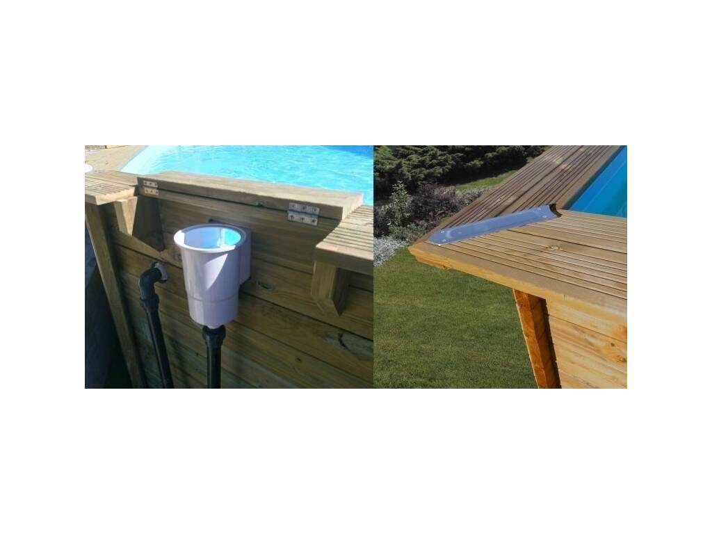 Piscina ovale in legno Canelle 2 535x335x117 cm. Gre 7900872