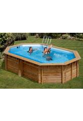 Piscine ovale en bois Canelle 2 535 x 335 x 117 cm Gre 7900872