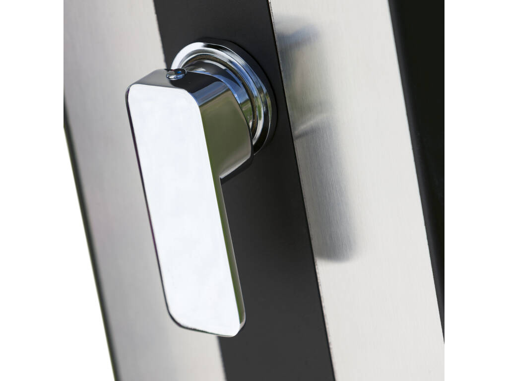 Doccia solare Premium in alluminio da 38 l con lavapiedi Gre DSALP38B