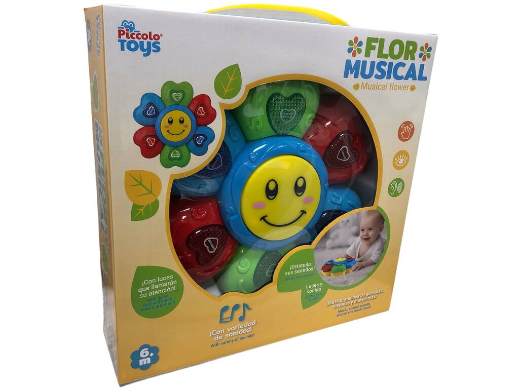 Fiore musicale per bambini luci e suoni