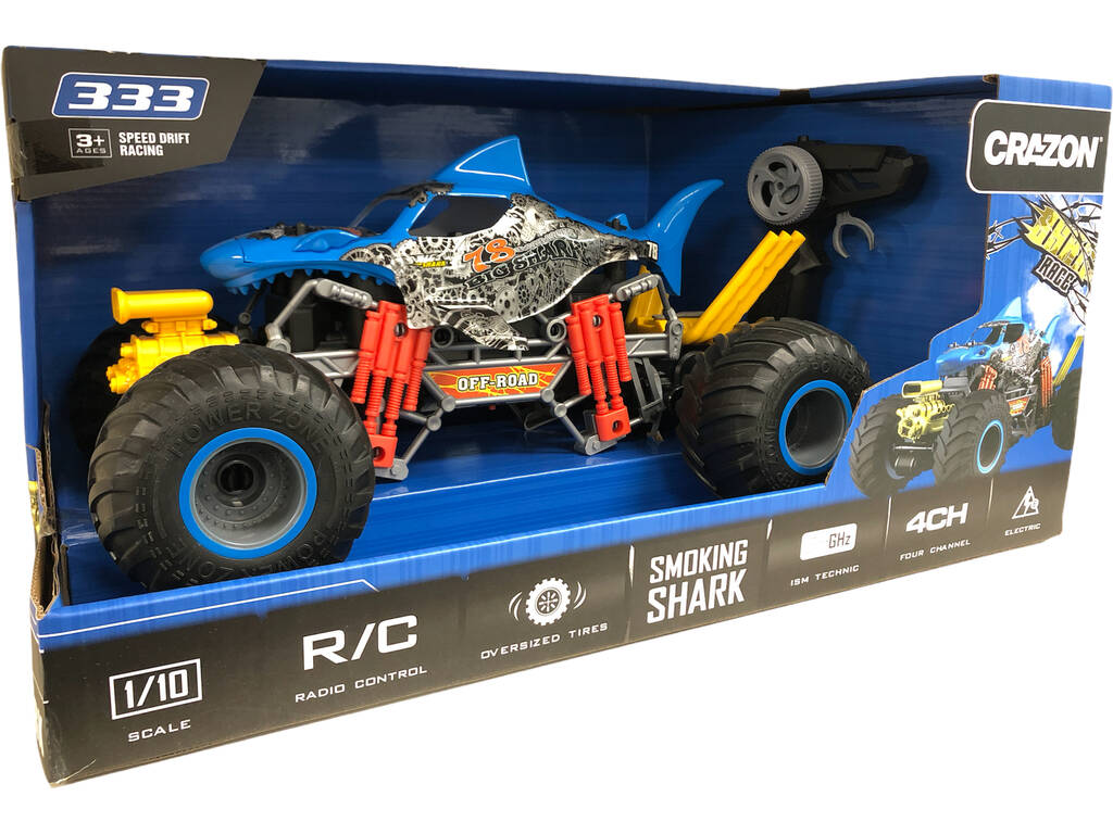 Voiture radiocommandée Crazon Shark fumant