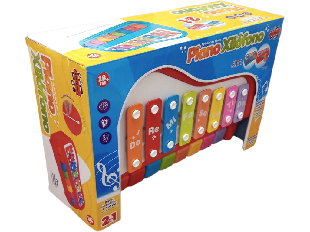 rote Kinder-Xylophon-Tastatur