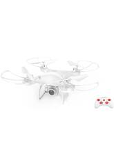 Dron Weisse Funksteuerung 2.4G 4 Kanalen mit Wifi, Kamera und USB-Ladegerät