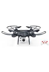 Dron Schwarze Funksteuerung 2.4G 4 Kanalen mit Wifi, Kamera und USB-Ladegerät
