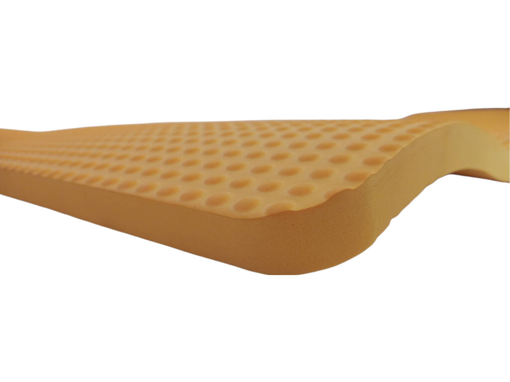 Tapis de gymnastique antibactérien jaune 600x1800x14 mm. Dureté 35°.