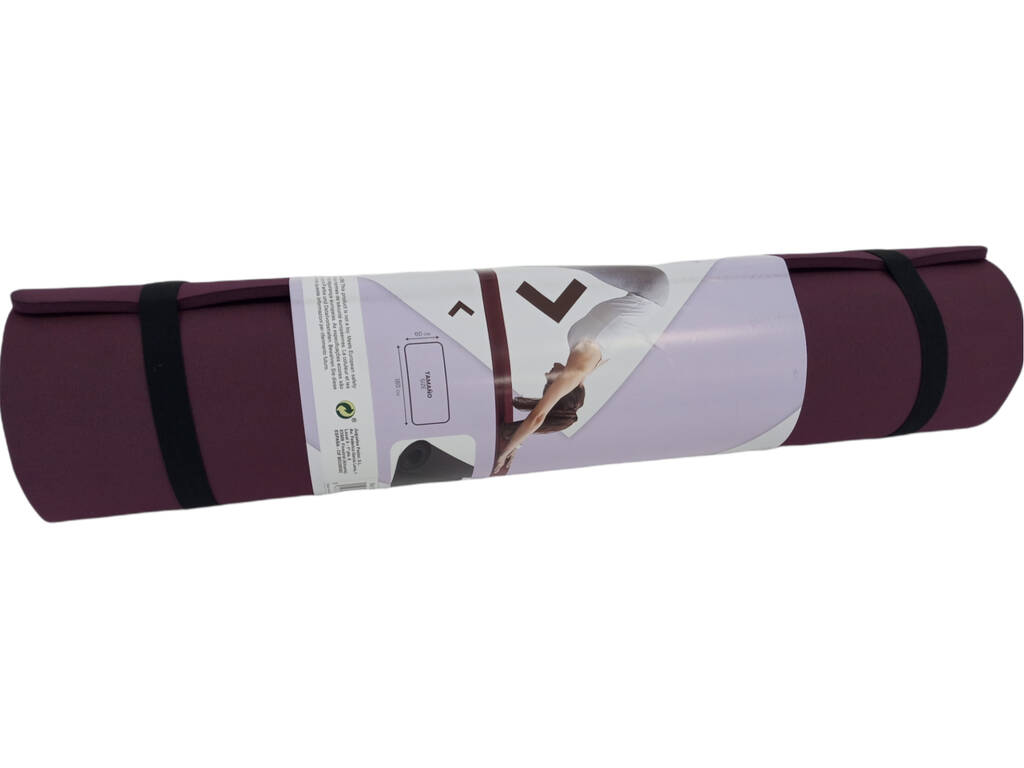 Tapis de yoga violet 600x1800x6 mm. Dureté 25°.