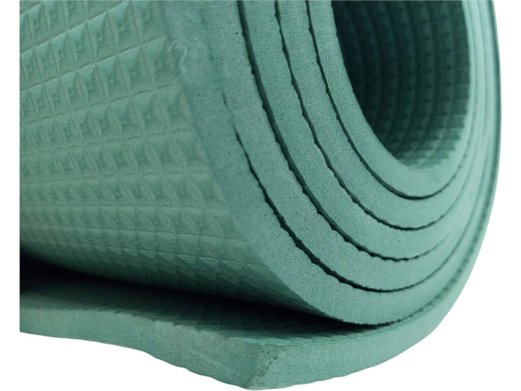 Tapis d'exercice vert Basic 600x1730x6 mm. Dureté 45°.
