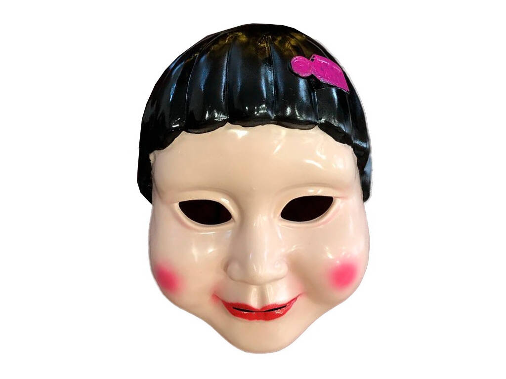 The Squid Game Costume Adulte Femme Taille L Poupée Coréenne avec Masque et Perruque
