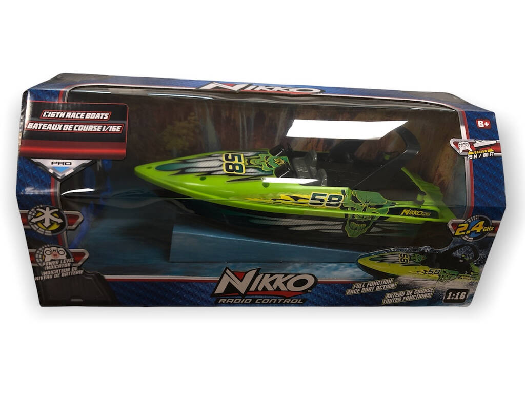 Radiocomando 1:16 Race Boats Green Nikko 10171