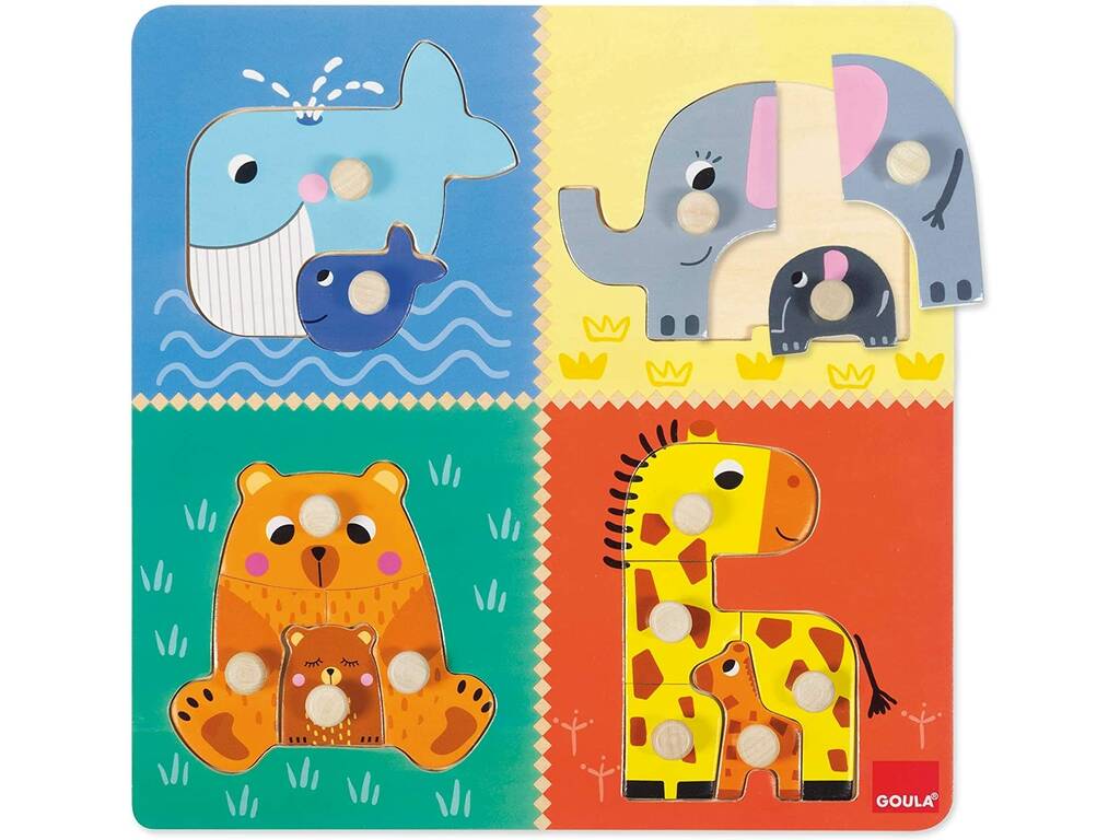 Puzzle Gola Legno Mamme e bebè Diset 54002