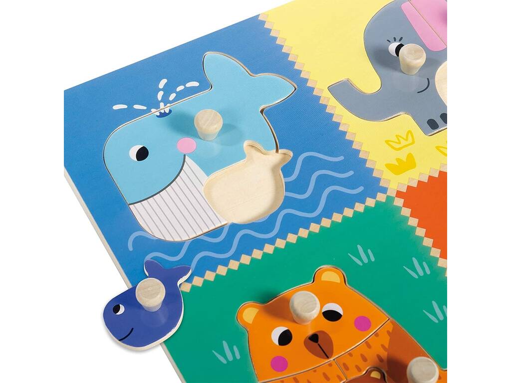 Puzzle Gola Legno Mamme e bebè Diset 54002