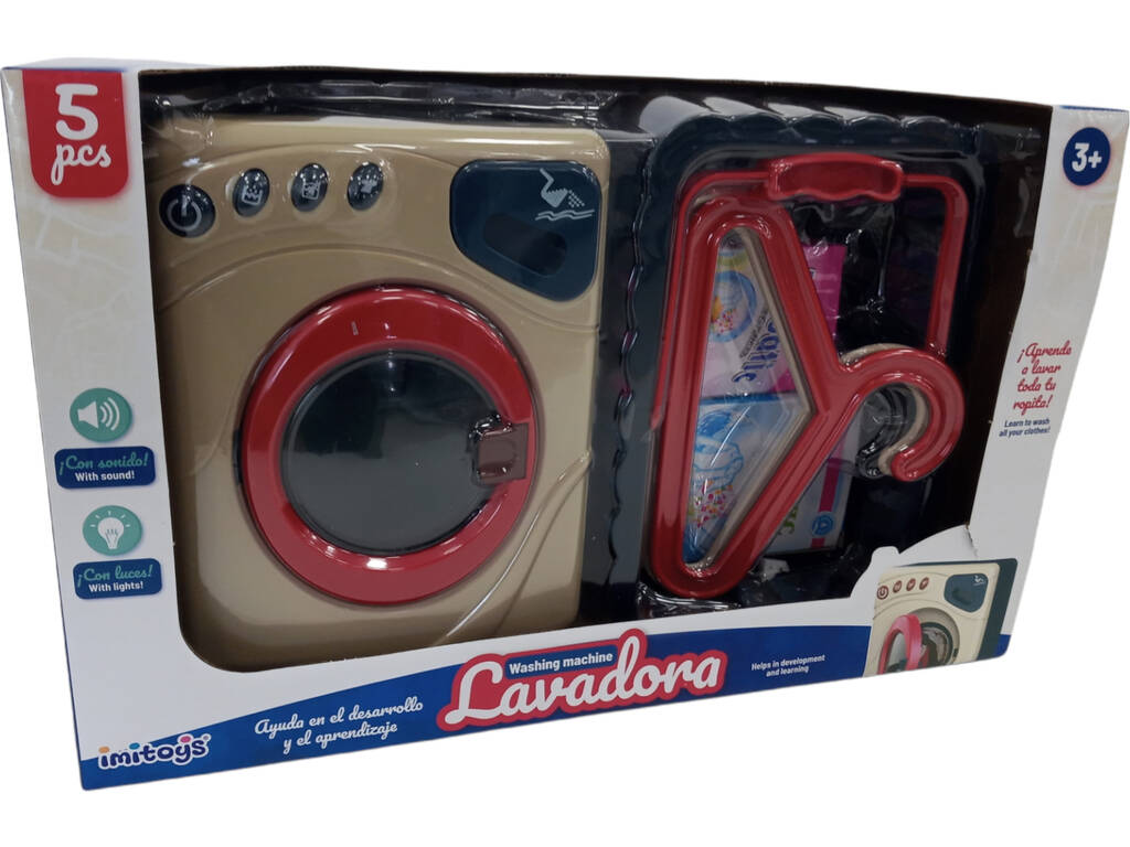 Machine à laver musicale avec lumières et accessoires
