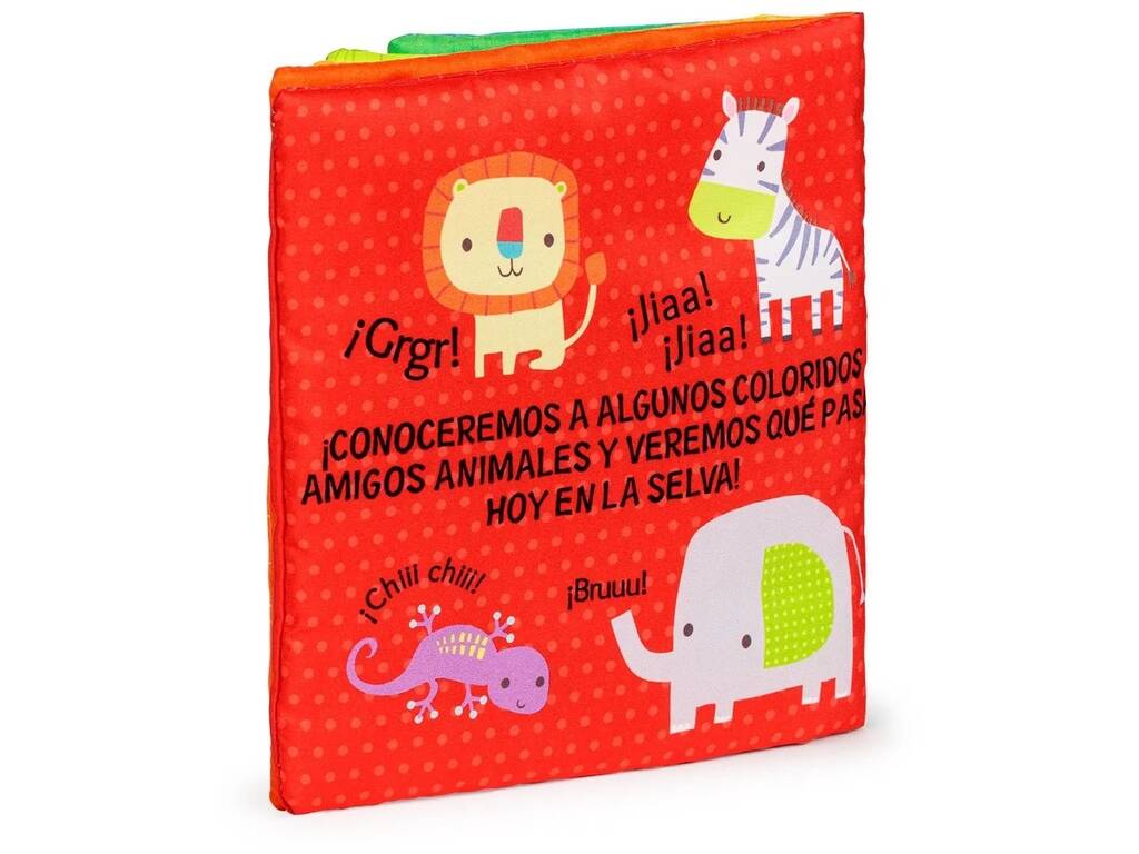 Livro Infantil de Tecido Os Meus Amigos da Selva