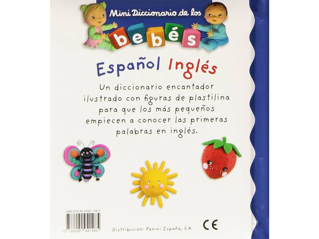 Libro per bambini Mini Dizionario dei Bambini Spagnolo Inglese