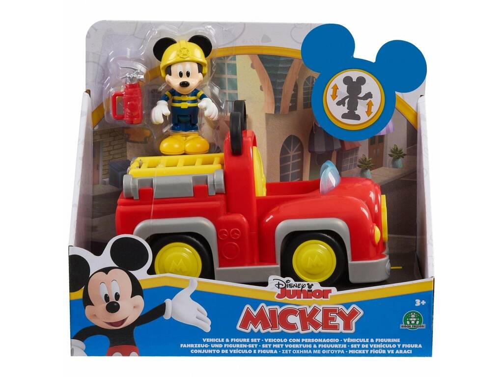 Véhicule et figurine Mickey avec accessoire Famosa MCC06111
