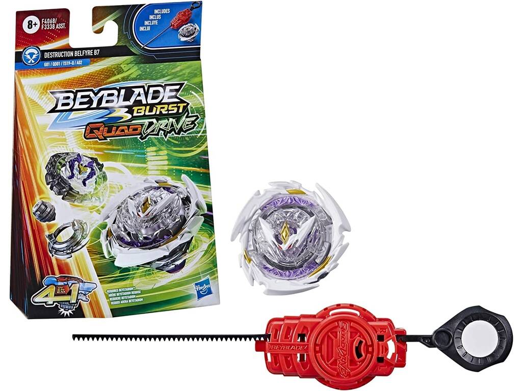 Beyblade Quad Drive Pack Pião e Lançador Hasbro F3338