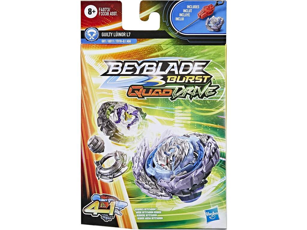 Beyblade Quad Drive Pack Pião e Lançador Hasbro F3338