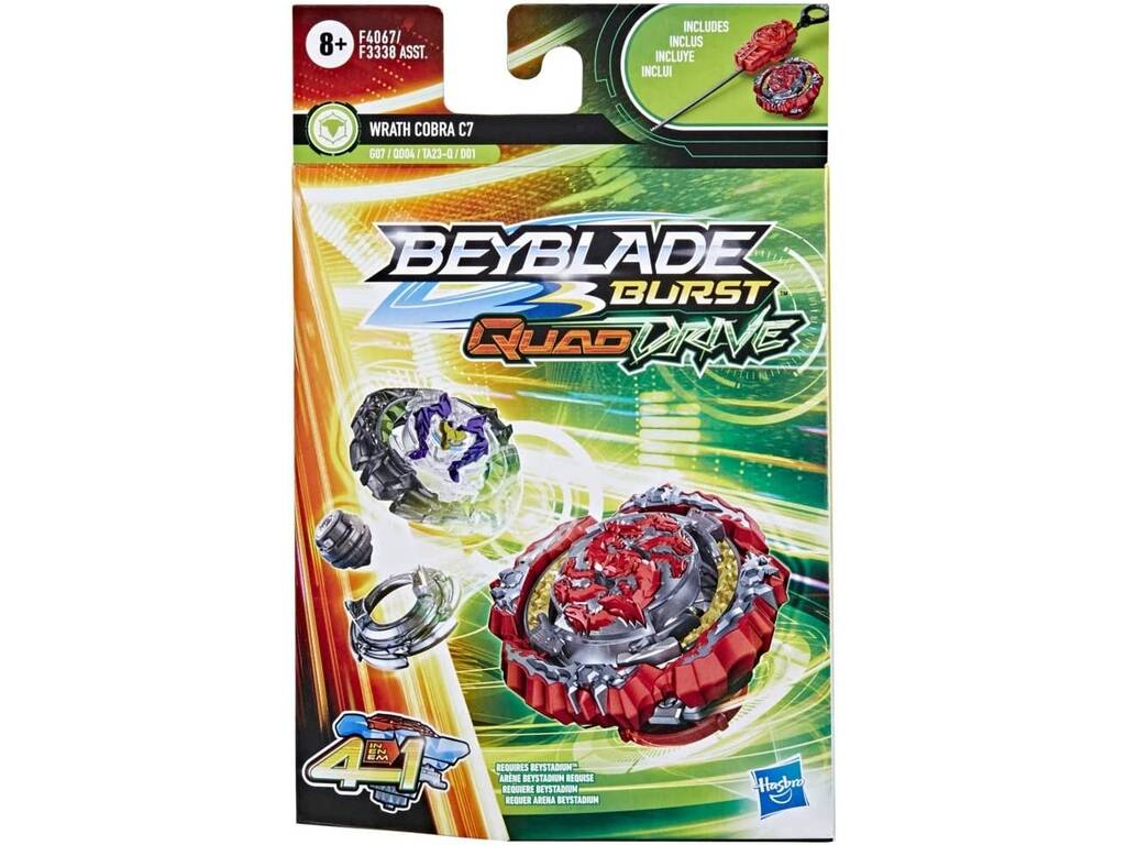 Beyblade Quad Drive Pack Pião e Lançador Hasbro F3338