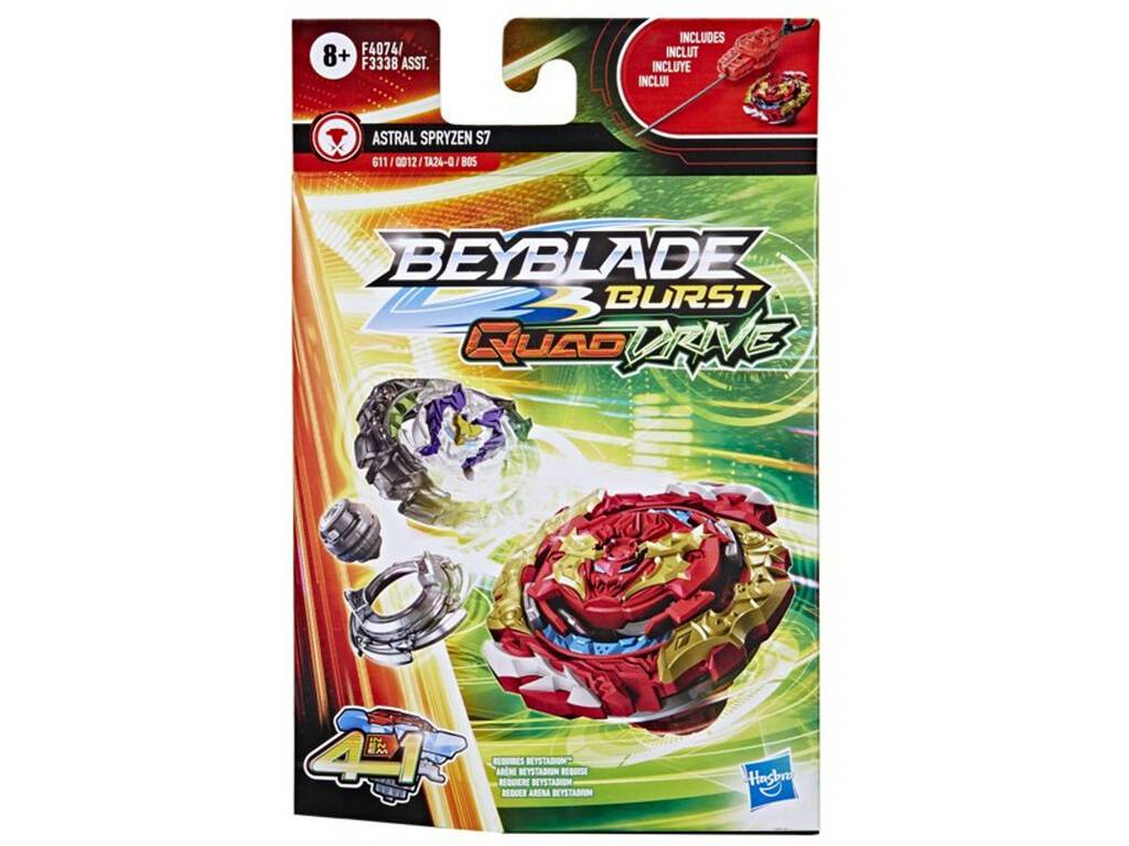 Beyblade Quad Drive Pack Pião e Lançador Hasbro F3338