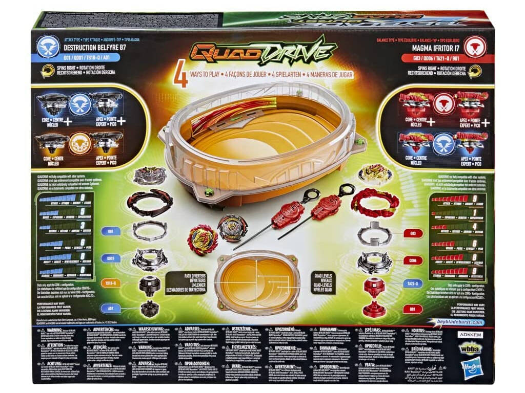 Beyblade Set di combattimento Quad Drive Hasbro F3334