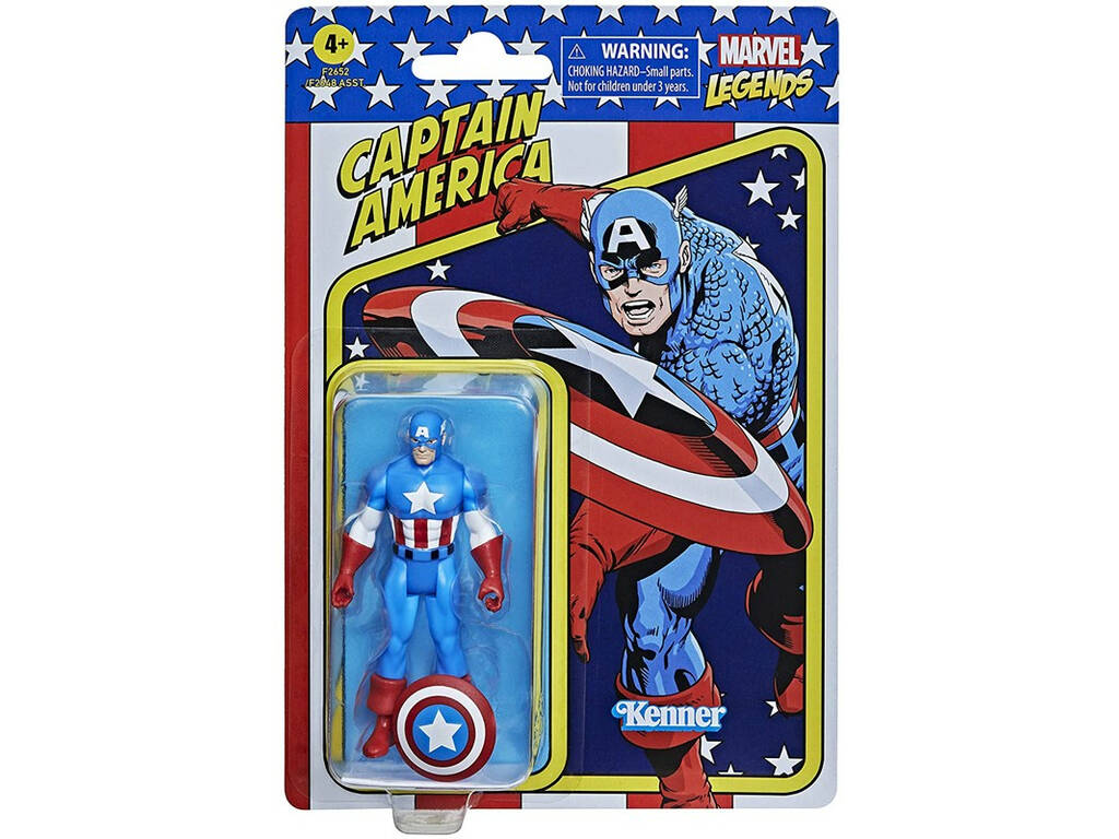 Capitan America Marvel Legends Figura Retro Hasbro F2652