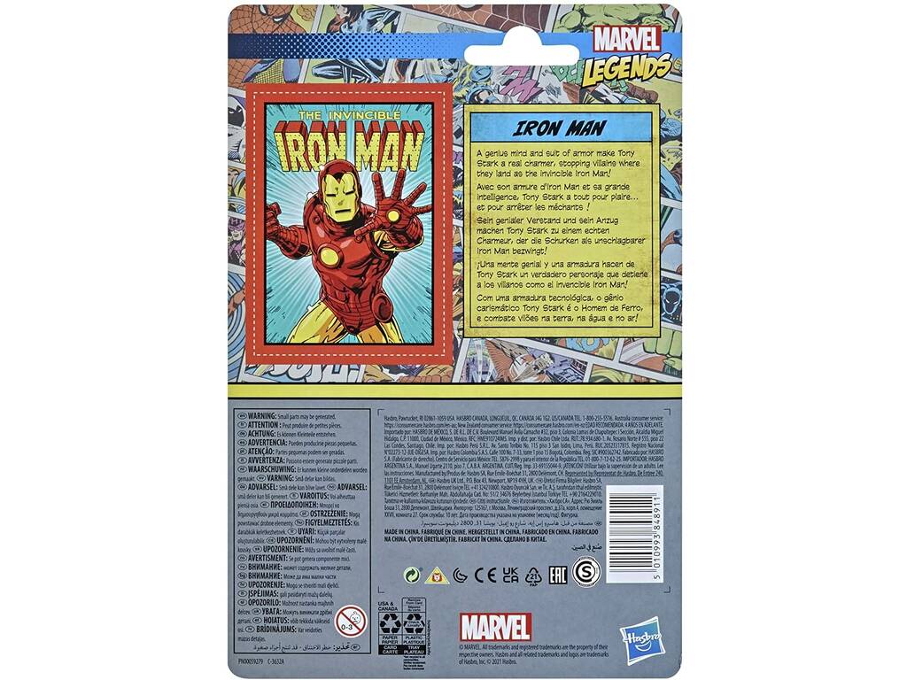 Iron Man Marvel Legends Figura Retro Hasbro F2656