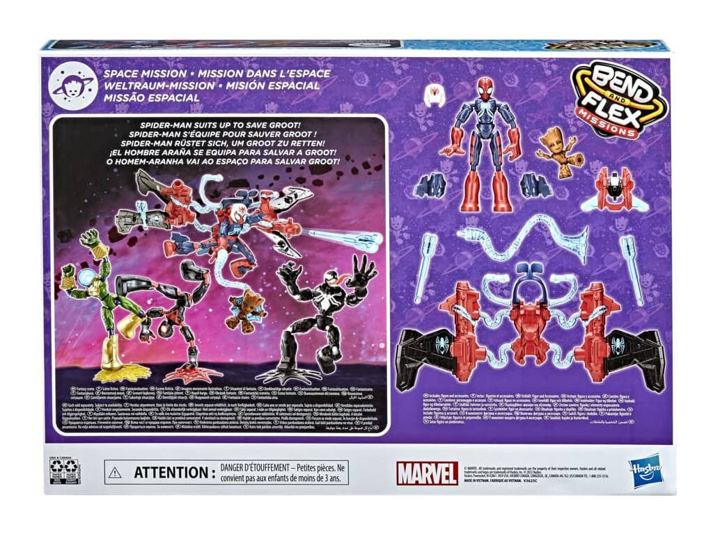 Spiderman Bend And Flex Pack Missione Spazio Hasbro F3739