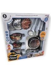 Batterie de cuisine 12 pièces en acier inoxydable avec vitrocéramique
