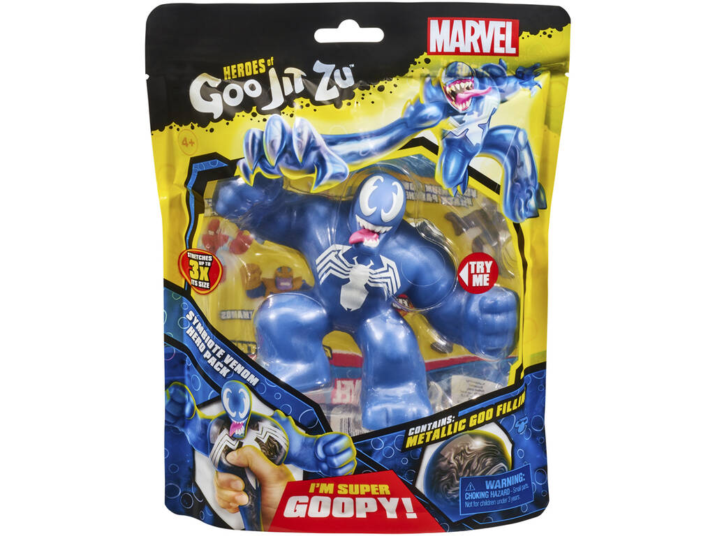 Goo Jit Zu Figura Marvel Heróis Symbionte Venom Bandai CO41284