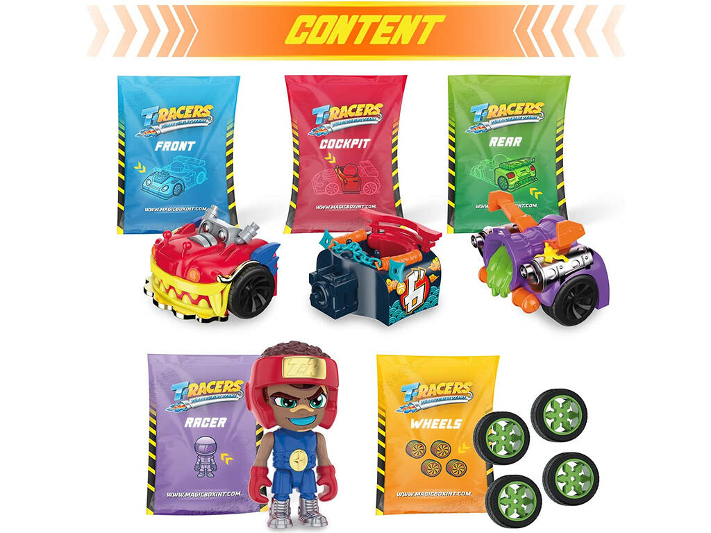 T-Racers Fire & Ice Series pack Figura e Auto sorpresa Magic Box PTR3D208IN00