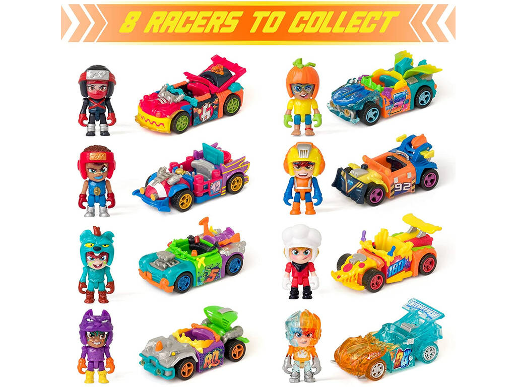 T-Racers Fire & Ice Series pack Figura e Auto sorpresa Magic Box PTR3D208IN00