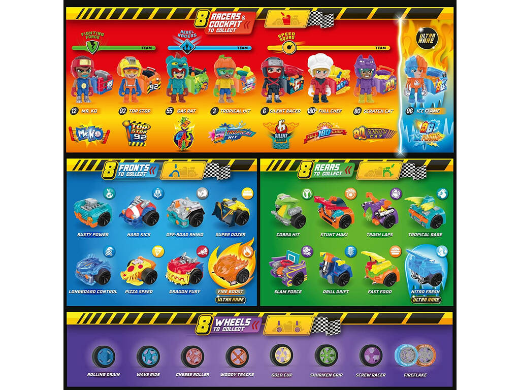 T-Racers Fire & Ice Series pack Figura e Auto sorpresa Magic Box PTR3D208IN00