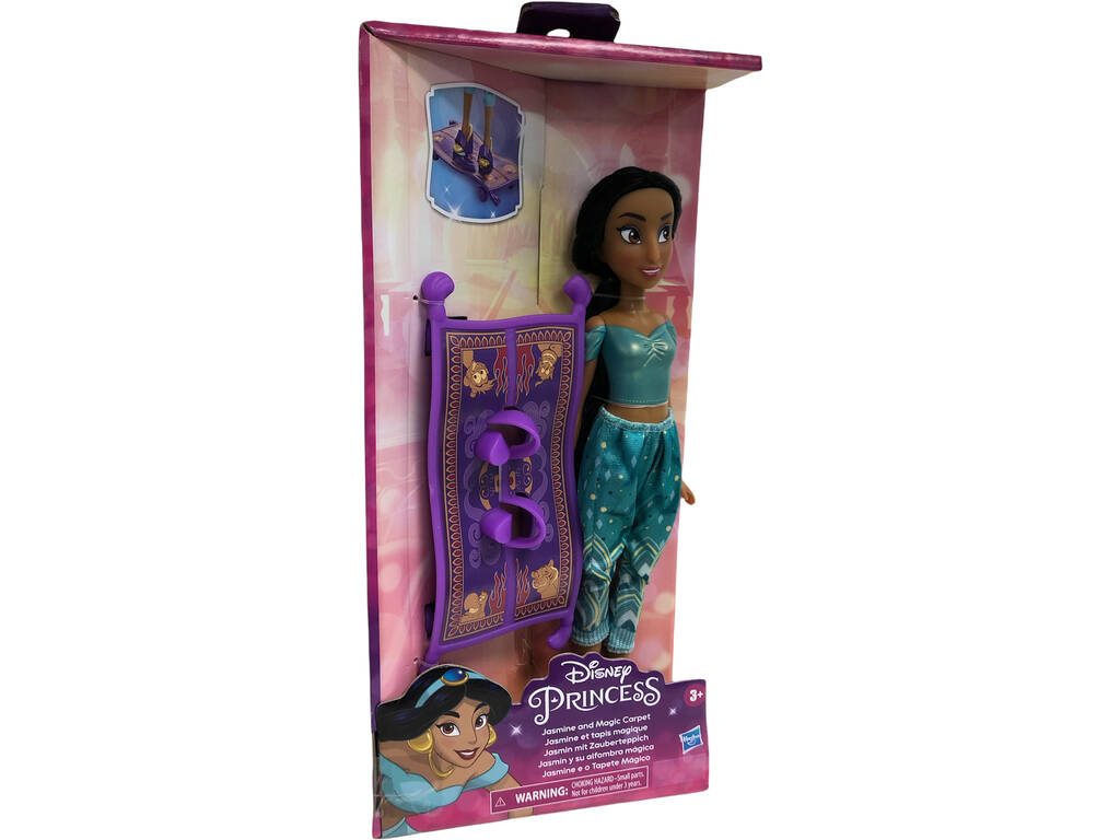 Boneca Jasmine e Seu Tapete Mágico Aventuras Cotidianas Hasbro F3388