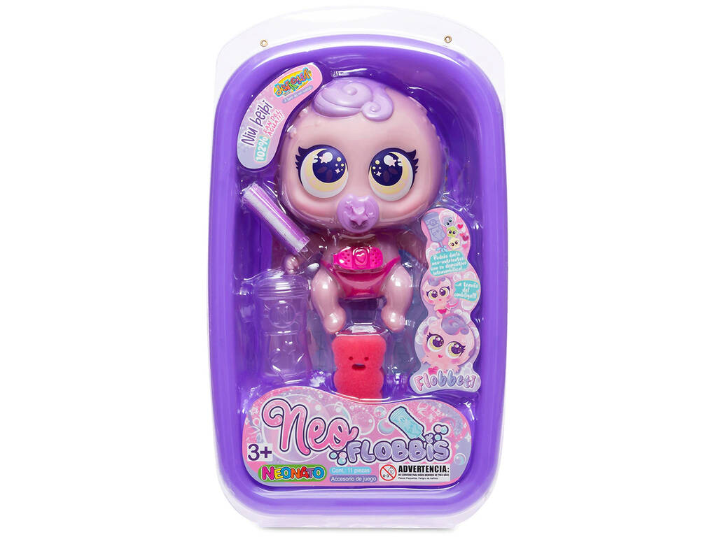 Neo Baby Neoflobbi Flobbeti Lila Bandai D992802