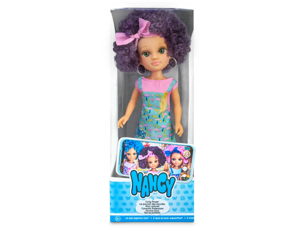 Nancy Curly Power Cheveux Violets Famosa 700017106