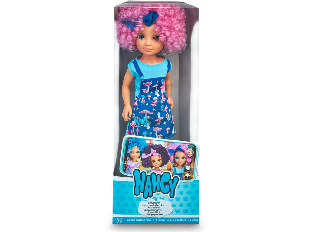 Nancy Curly Power Cheveux Roses Famosa 700017106