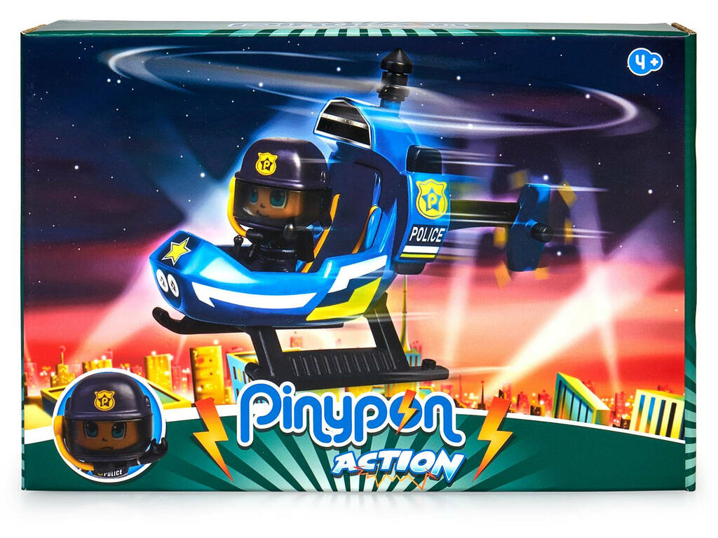 Pinypon Action Mini Hélicoptère Police Famosa 700017037