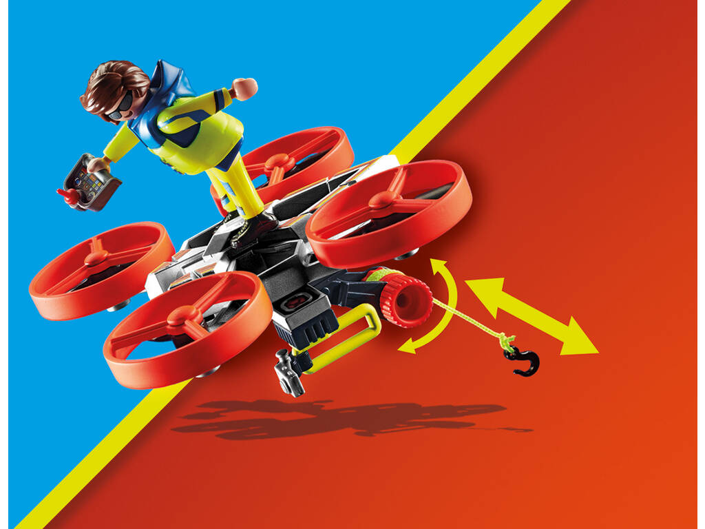 Playmobil Plongeur sauveteur en mer avec drone de sauvetage 70143
