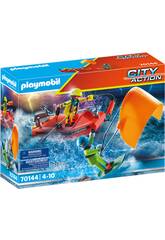 Playmobil Seenotrettung Kitesurfer-Rettung mit Boot 70144