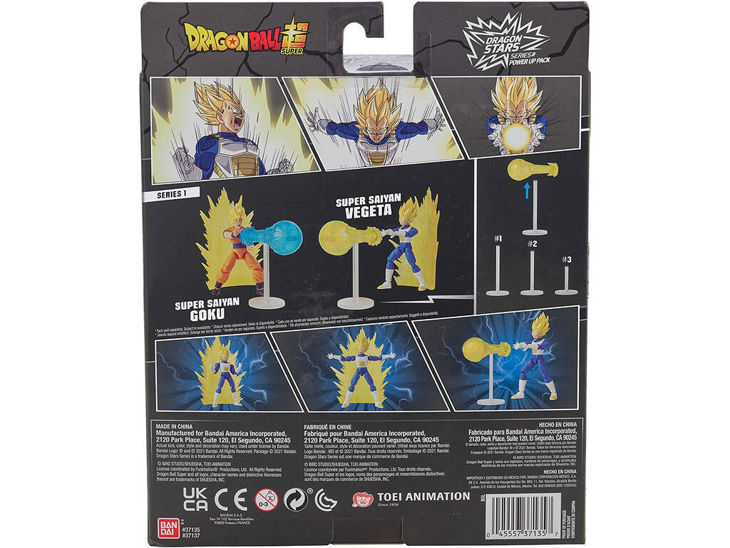 Dragon Ball Super Power Up Series Figura Vegeta Super Saiyan