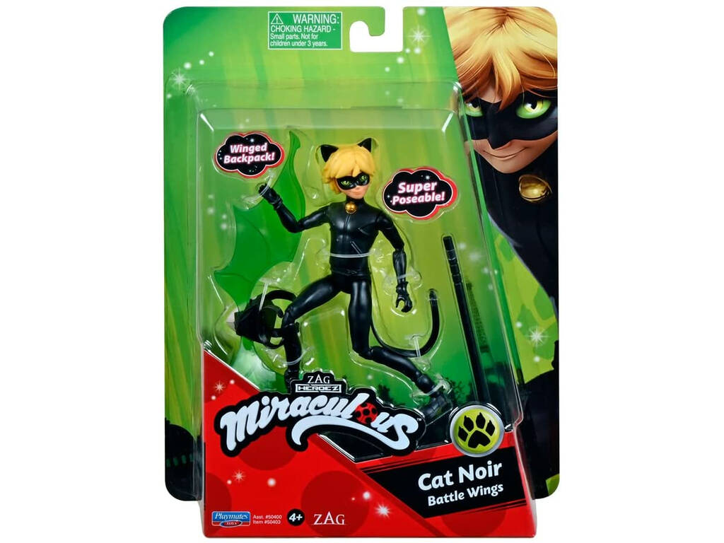 Ladybug Figura Cat Noir Bandai P50403