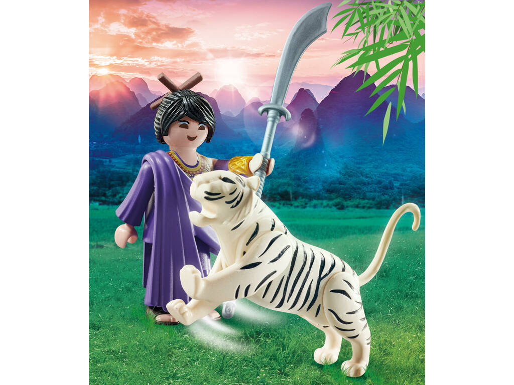 Playmobil - Combattant asiatique avec tigre 70382