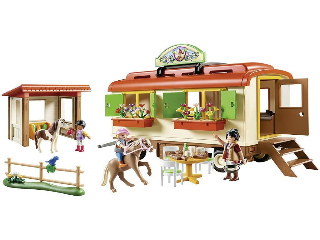 Playmobil Ranch dei Pony con roulotte Playmobil 70510