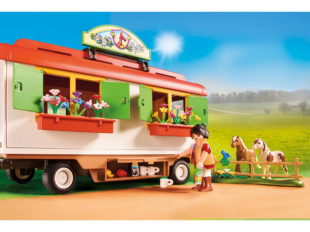 Playmobil Ranch dei Pony con roulotte Playmobil 70510