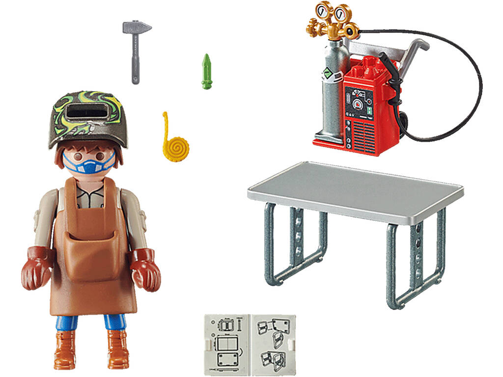 Soudeur Playmobil avec équipement 70597